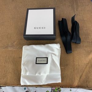 Gucci box and dust bag